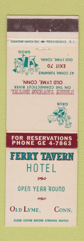 Matchbook Cover - Ferry Tavern Hotel Old Lyme CT
