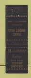 Matchbook Cover - Housatonic Lodge Stratford CT WEAR