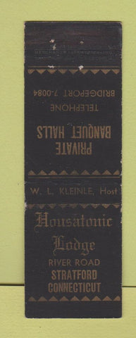Matchbook Cover - Housatonic Lodge Stratford CT WEAR
