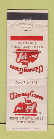 Matchbook Cover - Chimney Corner Inn Stamford CT