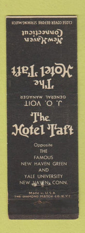Matchbook Cover - Hotel Taft New Haven CT