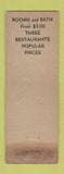 Matchbook Cover - Hotel Taft New Haven CT