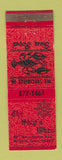 Matchbook Cover - Ship's Wheel Milford CT