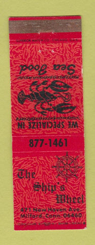 Matchbook Cover - Ship's Wheel Milford CT