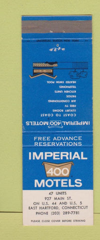 Matchbook Cover - Imperial 400 Motels East Hartford CT