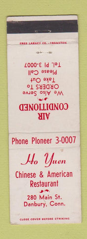 Matchbook Cover - Ho Yuen Chinese Restaurant Danbury CT