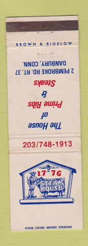 Matchbook Cover - 1776 Steak House Danbury CT