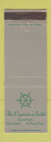 Matchbook Cover - Captain's Table Guilford CT