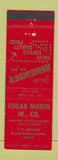 Matchbook Cover - Edgar Morin Jr Plantsville CT Steel