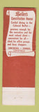 Matchbook Cover - Seiler's Constitution House Hartford CT