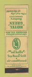 Matchbook Cover - Hotel Green Danbury CT WEAR