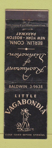 Matchbook Cover - Little Vagabondia Restaurant Berlin CT WEAR