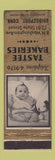 Matchbook Cover - Tastee Bakeries Bridgeport CT WORN baby