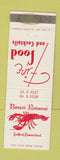 Matchbook Cover - Bernice's Restaurant Guilford CT lobster