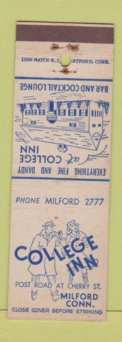 Matchbook Cover - College Inn Milford CT