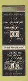 Matchbook Cover - Clinton National Bank CT WEAR