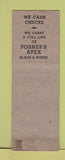 Matchbook Cover - Arsenal Drug Hartford CT WORN