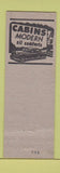 Matchbook Cover - Gene & Nell Wanat's Tolland CT