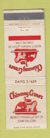 Matchbook Cover - Chimney Corner Inn Stamford CT WEAR