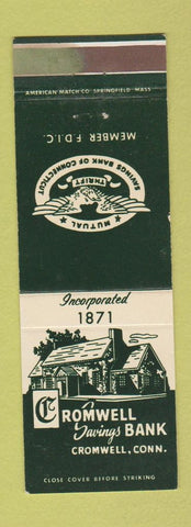 Matchbook Cover - Cromwell Savings Bank CT WEAR