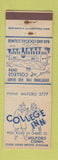 Matchbook Cover - College Inn Milford CT