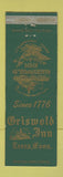 Matchbook Cover - Griswold Inn Essex CT WEAR