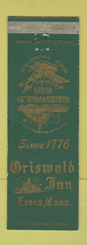 Matchbook Cover - Griswold Inn Essex CT WEAR