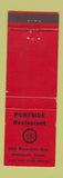 Matchbook Cover - Portside Restaurant Westport CT