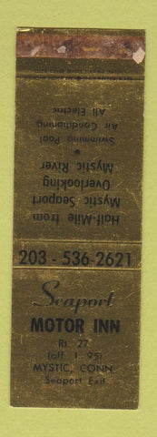 Matchbook Cover - Seaport Motor Inn Mystic CT WORN