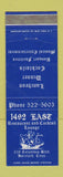Matchbook Cover - 1492 East Restaurant Hartford CT WEAR