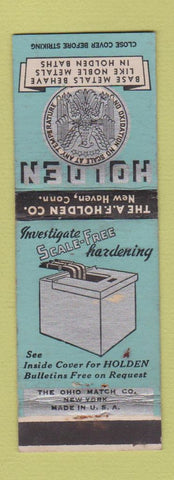 Matchbook Cover - Holden Metal Baths New Haven CT WEAR