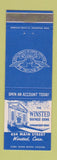 Matchbook Cover - Winsted Savings Bank CT