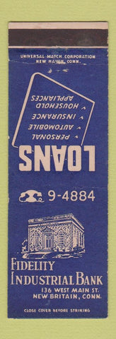 Matchbook Cover - Fidelity Industrial Bank New Britain CT