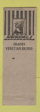 Matchbook Cover - Acme Awning Shade Bridgeport CT