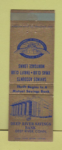 Matchbook Cover - Deep River Savings Deep River CT Bank