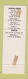 Matchbook Cover - Country Bank and Trust Danielson CT