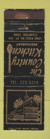 Matchbook Cover - The Country Kitchen Restaurant Stamford CT WEAR
