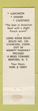 Matchbook Cover - The Country Kitchen Restaurant Stamford CT WEAR