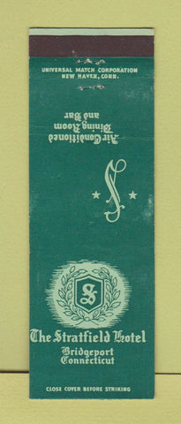 Matchbook Cover - Stratfield Hotel Bridgeport CT