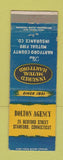 Matchbook Cover - Hartford County Insurance Bolton Stamford CT WEAR