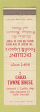 Matchbook Cover - 7 Gables Towne House New Haven CT