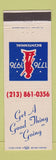 Matchbook Cover - ABC Battery South Gate CA 1976
