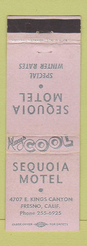 Matchbook Cover - Sequoia Motel Fresno CA LAVENDER WEAR