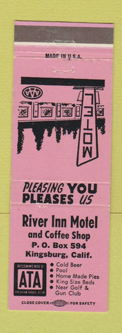 Matchbook Cover - River Inn Motel Kingsburg CA