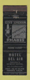 Matchbook Cover - Motel Bel Air Fresno CA