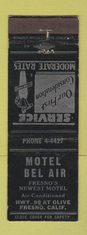 Matchbook Cover - Motel Bel Air Fresno CA
