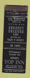 Matchbook Cover - Top's Inn Esquire Liquor Wilmington CA WORN