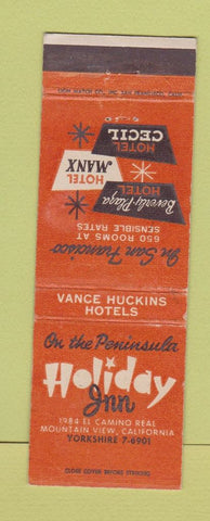 Matchbook Cover - Holiday Inn Mountain View CA