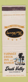 Matchbook Cover - Furnace Creek Inn Ranch Death Valley CA Fred Harvey