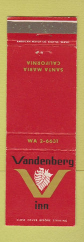 Matchbook Cover - Vandenberg Inn Santa Maria CA